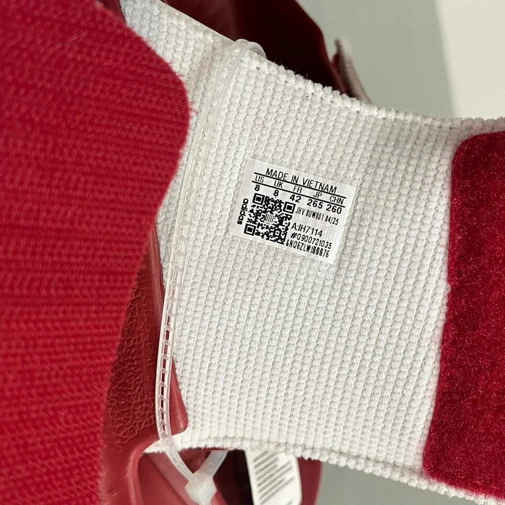 Adidas Lightblaze Slide Men 8 Red Indiana University Hoosiers IH7114 Sandals
